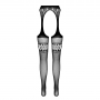 BAS À EFFET JARRETIÈRE S026 NOIR EROTIC LINE PASSION 