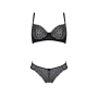 PASSION ECO ZINNIA BIKINI BLACK 2 PIECE SET 