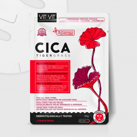 VIT VIT COSMETICS CICA TIGERGRASS FACIAL TISSUE MASK 20GR