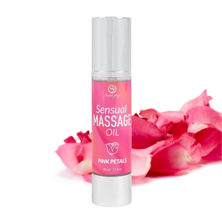 ACEITE DE MASAJE CON AROMA DE PÉTALOS DE ROSA 50 ML SECRET PLAY