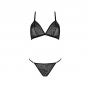 PASSION ECO COLLECTION SELAGINELLA BIKINI 2 PIECE SET BLACK 