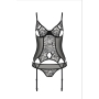CORSÉ Y TANGA PRIMULA NEGRO ECO COLLECTION PASSION
