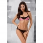 CONJUNTO DE 2 PIEZAS PRALINE NEGRO DEVIL COLLECTION PASSION