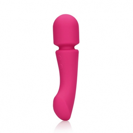 VIBROMASSEUR WAND ULTRA SOFT SILICONE DOUBLE-SIDED PRESTONE PINK LOVELINE