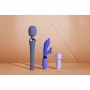 LOVELINE POWERFUL WAND VIBRATOR WITH STILL HANDLE BLUE NOVA