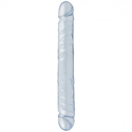 DILDO DUPLO JR. DOUBLE DONG 12'' TRANSPARENTE