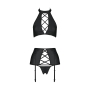 CONJUNTO DE 3 PIEZAS NANCY NEGRO TALLA QUEEN PASSION