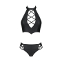 CONJUNTO DE 2 PEÇAS NANCY BIKINI PRETO TAMANHO QUEEN PASSION