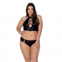 ENSEMBLE 2 PIÈCES NANCY BIKINI NOIR TAILLE REINE PASSION