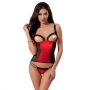 CORSET ET STRING MIDORI ROUGE DEVIL COLLECTION PASSION