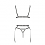 CONJUNTO DE 3 PEÇAS MEGGY PRETO DEVIL COLLECTION PASSION