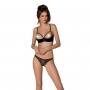 PASSION DEVIL COLLECTION MARINA SET 2 PIECE WITH OPEN BRA BLACK