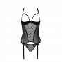 CORPETE E TANGA MARINA PRETO DEVIL COLLECTION PASSION