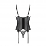 PASSION DEVIL COLLECTION MARINA CORSET AND THONG BLACK