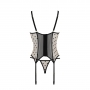 CORPETE E TANGA MARINA BEGE DEVIL COLLECTION PASSION