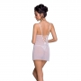PASSION LOVELIA CHEMISE AND THONG WHITE
