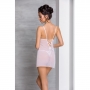 PASSION LOVELIA CHEMISE AND THONG WHITE