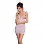 PASSION LOVELIA CHEMISE AND THONG WHITE