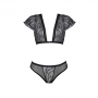 CONJUNTO DE 2 PEÇAS LEAFA BIKINI PRETO ECO COLLECTION PASSION
