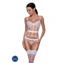 CORSET ET STRING KYOUKA BLANC DEVIL COLLECTION PASSION