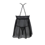 PASSION ECO COLLECTION KERRIA CHEMISE AND THONG BLACK