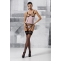 PASSION DEVIL COLLECTION HERA CORSET AND THONG LIGHT PINK