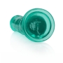 DILDO STRAIGHT REALISTIC CRYSTAL CLEAR 9 /23 CM VERDE REALROCK