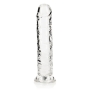 DILDO STRAIGHT REALISTIC CRYSTAL CLEAR 8 /20 CM TRANSPARENTE REALROCK