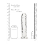 DILDO STRAIGHT REALISTIC CRYSTAL CLEAR 8 /20 CM TRANSPARENTE REALROCK
