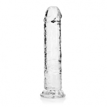 REALROCK STRAIGHT REALISTIC DILDO WITH SUCTION CUP 8 /20 CM TRANSPARENT 