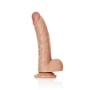 GODE RÉALISTE AVEC TESTICULES CURVED 8 /20.5 CM REALROCK