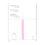 DILDO DUPLO CRYSTAL CLEAR 13 /34 CM ROSA REALROCK
