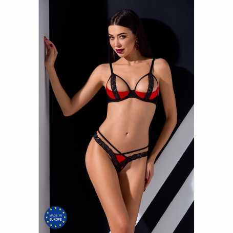 CONJUNTO DE 2 PIEZAS FEMMINA BIKINI ROJO DEVIL COLLECTION PASSION