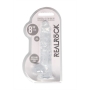 DILDO REALISTA CON TESTICULOS CRYSTAL CLEAR 8 /21CM REALROCK