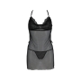 PASSION DELIENA CHEMISE AND THONG BLACK