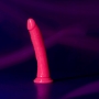 REALROCK SLIM REALISTIC DILDO WITH SUCTION CUP GLOW IN THE DARK 8 /20 CM PINK
