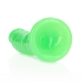 REALROCK SLIM REALISTIC DILDO WITH SUCTION CUP GLOW IN THE DARK 8'' /20 CM