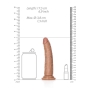 REALROCK SLIM REALISTIC DILDO WITH SUCTION CUP 6 /15.5 CM 