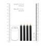 SET DE 4 BOUGIES NOIRES TEASING WAX CANDLES OUCH!