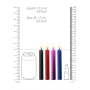 OUCH! TEASING WAX CANDLES 4 PIECES MULTICOLOR