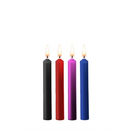 OUCH! TEASING WAX CANDLES 4 PIECES MULTICOLOR
