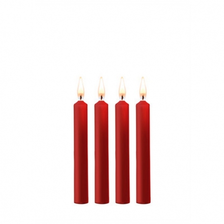 CONJUNTO DE 4 VELAS ROJAS TEASING WAX CANDLES OUCH!