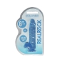 GODE RÉALISTE AVEC TESTICULES CRYSTAL CLEAR 6 /15 CM BLEU REALROCK