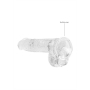 REALROCK REALISTIC DILDO WITH BALLS 6 /15 CM TRANSPARENT
