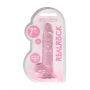DILDO REALISTA COM TESTÍCULOS CRYSTAL CLEAR 7 /18 CM ROSA REALROCK
