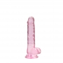 REALROCK REALISTIC DILDO WITH BALLS 7 /18 CM PINK