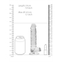 REALROCK REALISTIC DILDO WITH BALLS 7 /18 CM TRANSPARENT