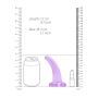 DILDO NON-REALISTIC CRYSTAL CLEAR 5 /11,5 CM MORADO REALROCK