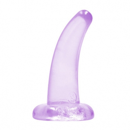 DILDO NON-REALISTIC CRYSTAL CLEAR 5 /11,5 CM MORADO REALROCK