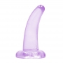 DILDO NON-REALISTIC CRYSTAL CLEAR 5 /11,5 CM MORADO REALROCK